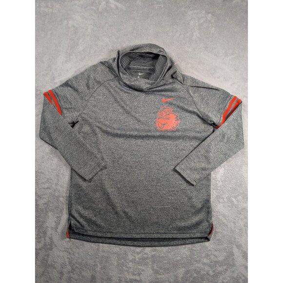 Oregon State University Beavers Nike Sweatshirt Womens Size Large Gray Cowl Neck - Picture 1 of 9
